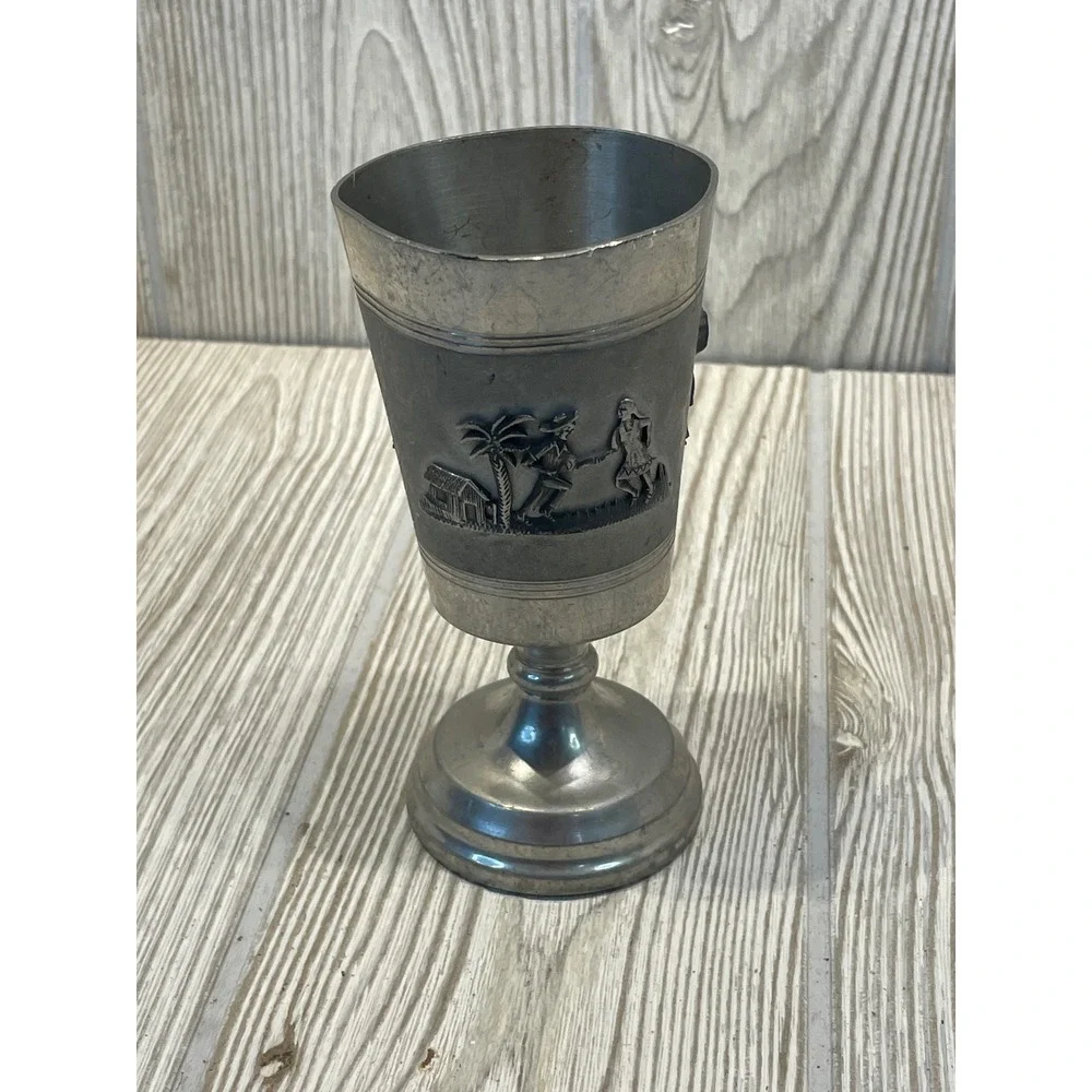 Handmade vintage pewter